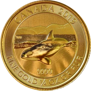 Gold Orca Whale