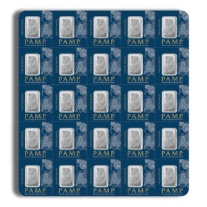 25 x 1 gram Platinum Bar - PAMP Multigram (Carded)