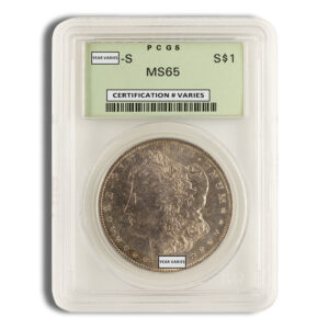 Pre-1921 Morgan Dollar - PCGS MS65 (Toned)