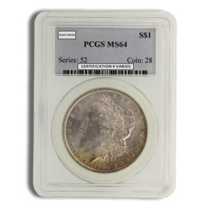 Pre-1921 Morgan Dollar - PCGS MS64 (Toned)