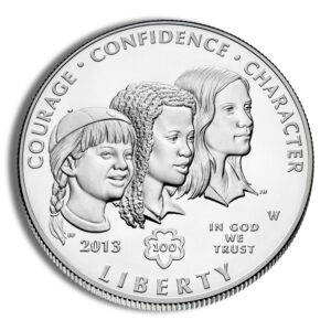 2013-W $1 Girl Scouts Silver Commem - BU