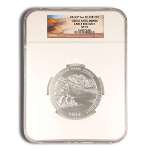 2014-P 5 oz ATB Great Sand Dunes Silver Coin NGC SP70