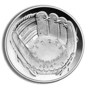 2014-P $1 Baseball Hall Fame Silver Commem - Proof
