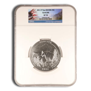 2011-P 5 oz ATB Glacier Silver Coin NGC SP70