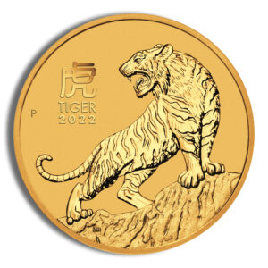 2022 2 oz Australia Gold Lunar Tiger BU - Series III