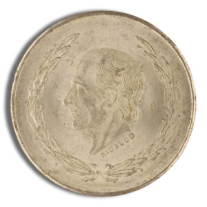 1951-1954 Mexico 5 Pesos Hidalgo Silver Coin (Avg Circ)