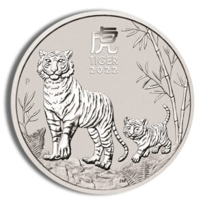 2022 1/2 oz Australia Silver Lunar Tiger BU - Series III