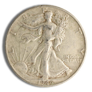 $1 FV 90% Silver Walking Liberty Half Dollars - XF