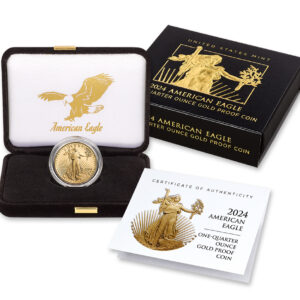 2024-W 1/4 oz Proof Gold Eagle $10 - Box & COA
