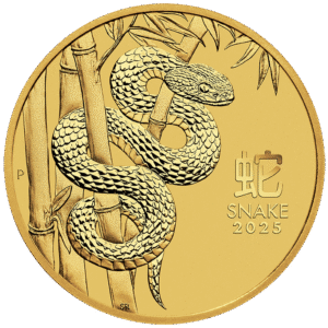 2025 1/10 oz Australia Gold Lunar Snake BU - Series III