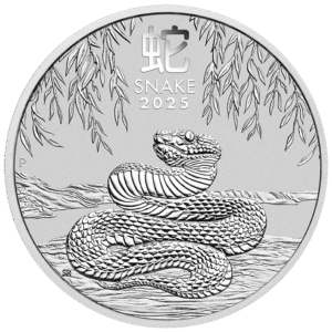 2025 1 oz Australia Silver Lunar Snake BU - Series III