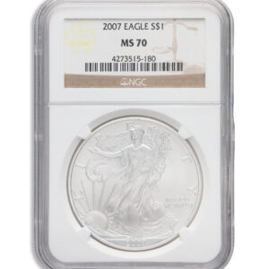 2007 Silver Eagle NGC MS70