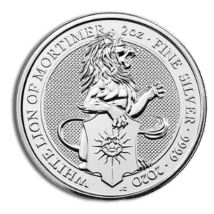 2 oz Silver Great Britain Queen's Beasts (Year/Design Varies)