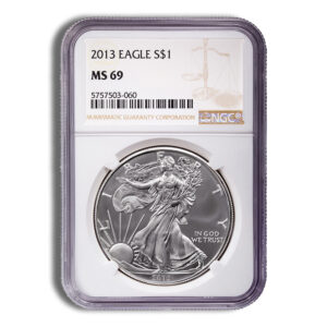 2013 Silver Eagle NGC MS69