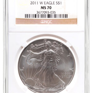 2011-W Burnished Silver Eagle NGC MS70