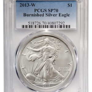 2013-W Burnished Silver Eagle PCGS SP70