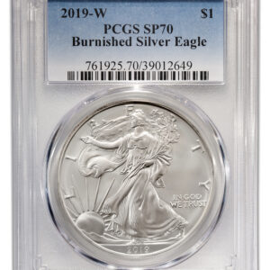 2019-W Burnished Silver Eagle PCGS SP70