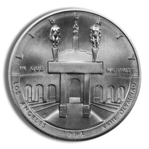 1984-S $1 LA Olympic Silver Commem - BU