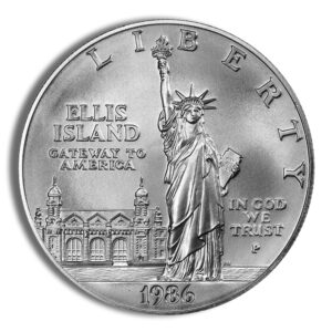 1986-P $1 Statue of Liberty Silver Commem - BU