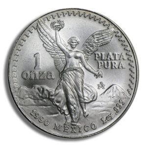 1990 1 oz Silver Mexican Libertad - BU