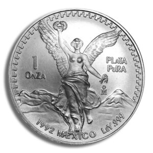 1992 1 oz Silver Mexican Libertad - BU