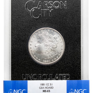 1881-CC GSA Morgan Dollar - NGC MS65