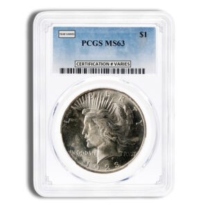 Peace Dollar - PCGS MS63