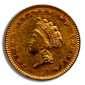 $1 Gold Princess Type 2 - Cleaned/Low Grade