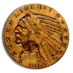 $5 Gold Indian Half Eagle - Any Grade