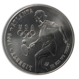 1996-D $1 Tennis Silver Commem - BU