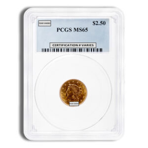 $2.5 Gold Liberty Quarter Eagle - PCGS MS65
