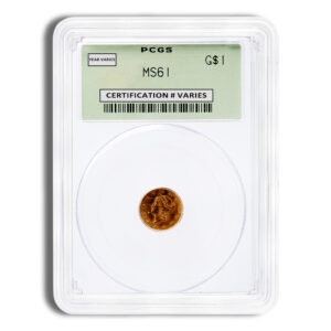 $1 Gold Liberty Type 1 - PCGS MS61