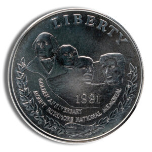 1991-P $1 Mt. Rushmore Silver Commem - BU