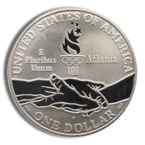 1995-P $1 Track & Field Silver Commem - Proof