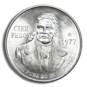 Mexico 100 Pesos Silver Coin (1977-1979)