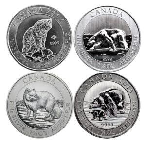 Canadian 1.5 oz Wildlife Silver Coin (Year/Design Varies)