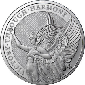 2021 1 oz St. Helena Silver Queen's Virtues Harmony
