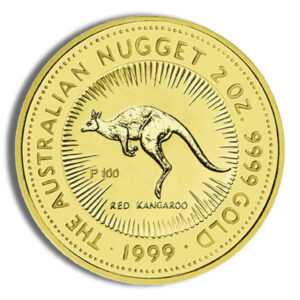 1999 2 oz Australia Gold Nugget - BU