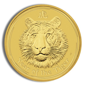 2010 1/2 oz Australia Gold Lunar Tiger BU - Series II