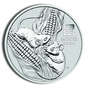 2020 1/2 oz Australia Silver Lunar Mouse BU - Series III