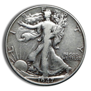 $1 FV 90% Silver Walking Liberty Half Dollar