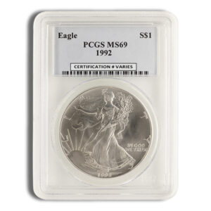 1992 Silver Eagle PCGS MS69