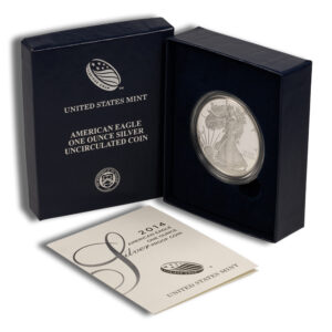 2014-W Proof Silver Eagle with Box & COA