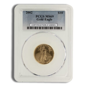 2002 1/4 oz Gold Eagle $10 PCGS MS69