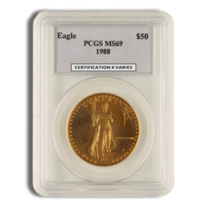 1988 1 oz Gold Eagle $50 PCGS MS69