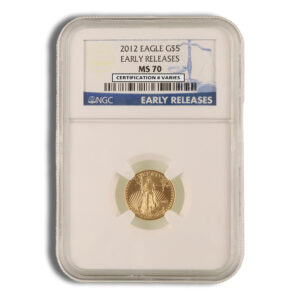 2012 1/10 oz Gold Eagle $5 NGC MS70 ER