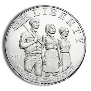 2014-P $1 Civil Rights Act Silver Commem - BU