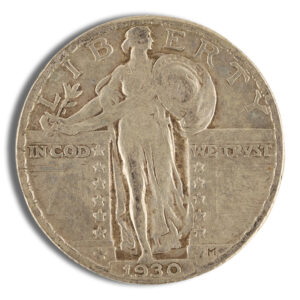 $1 FV 90% Silver Standing Liberty Quarters - XF