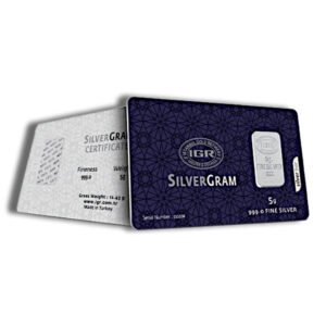 5 gram Silver Bar - IGR Metals (Carded)