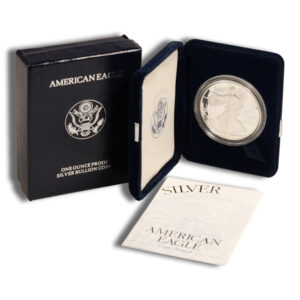 2000-P Proof Silver Eagle with Box & COA
